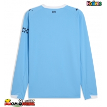 Camisa de Futebol Manchester City Equipamento Principal 2025-26 Manga Comprida